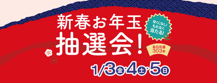 新春お年玉抽選会！